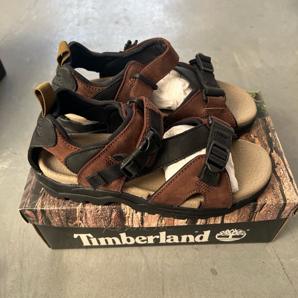 Timberland Kids Sandals in Brown and Black